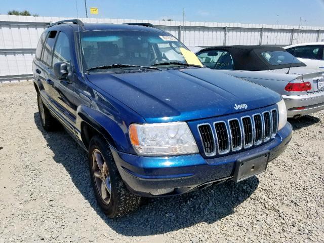 1J4GW58J72C254498 - 2002 JEEP GRAND CHER BLUE photo 1