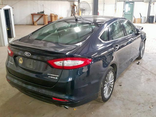 3FA6P0RU7ER153712 - 2014 FORD FUSION TIT GREEN photo 4