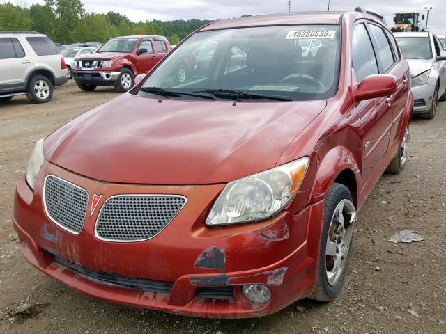 5Y2SL63815Z409082 - 2005 PONTIAC VIBE RED photo 2