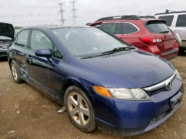 1HGFA16837L097747 - 2007 HONDA CIVIC EX BLUE photo 1