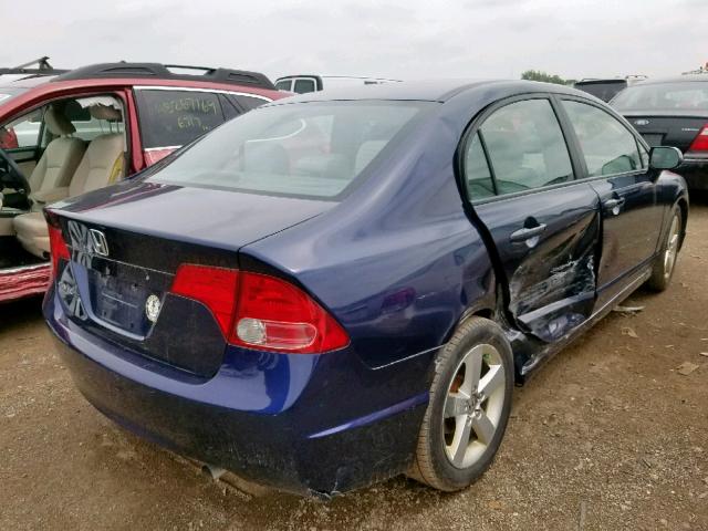 1HGFA16837L097747 - 2007 HONDA CIVIC EX BLUE photo 4