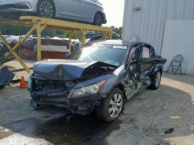 1HGCP26868A091381 - 2008 HONDA ACCORD EXL GRAY photo 2