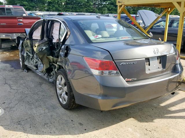 1HGCP26868A091381 - 2008 HONDA ACCORD EXL GRAY photo 3