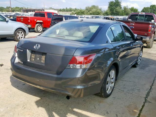 1HGCP26868A091381 - 2008 HONDA ACCORD EXL GRAY photo 4