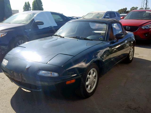 JM1NA3513M0230949 - 1991 MAZDA MX-5 MIATA GREEN photo 2