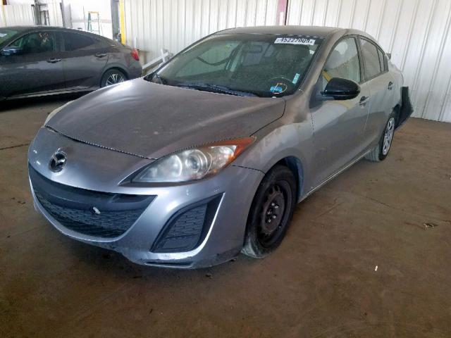 JM1BL1UG4B1394628 - 2011 MAZDA 3 I GRAY photo 2