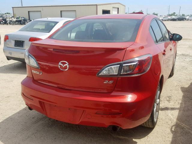 JM1BL1S54A1101861 - 2010 MAZDA 3 S RED photo 4