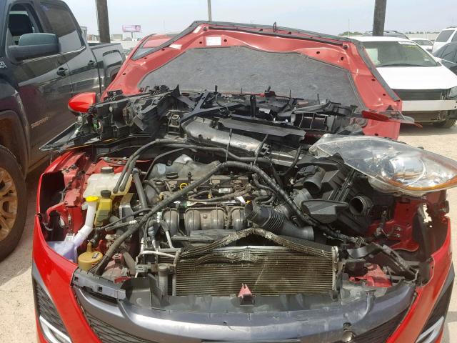 JM1BL1S54A1101861 - 2010 MAZDA 3 S RED photo 7