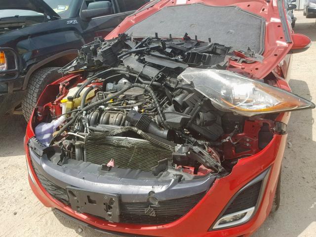 JM1BL1S54A1101861 - 2010 MAZDA 3 S RED photo 9