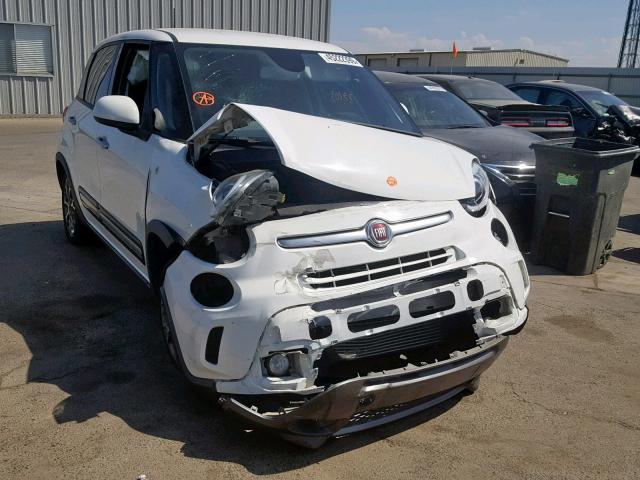 ZFBCFADH3EZ016670 - 2014 FIAT 500L TREKK WHITE photo 1