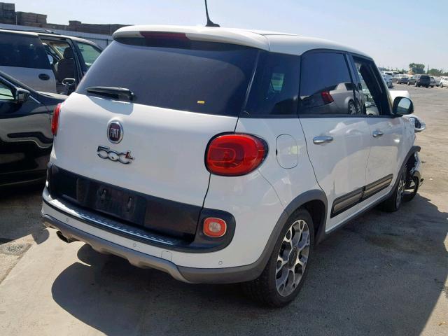 ZFBCFADH3EZ016670 - 2014 FIAT 500L TREKK WHITE photo 4