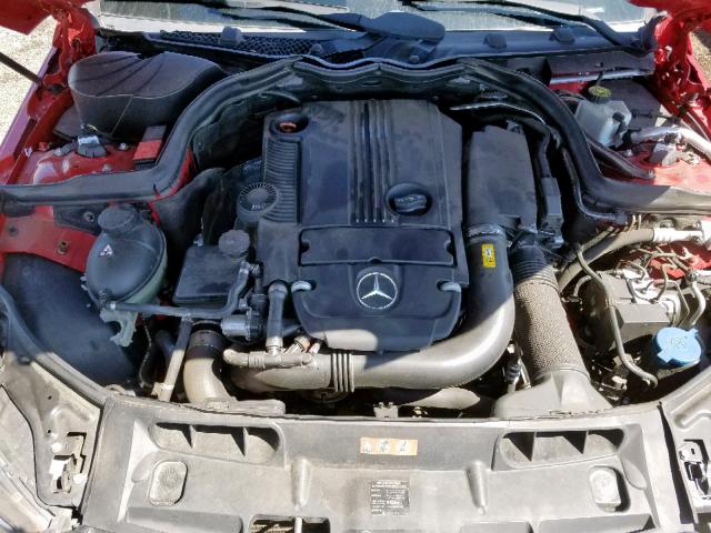 WDDGJ4HB6CF745982 - 2012 MERCEDES-BENZ C 250 RED photo 7