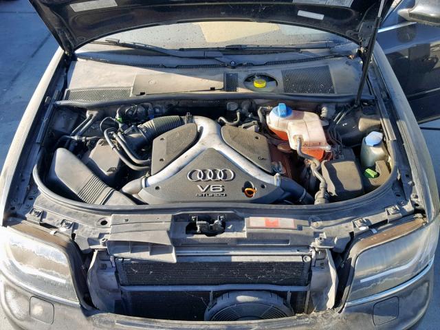 WAUCD64B54N087495 - 2004 AUDI A6 S-LINE BLACK photo 7