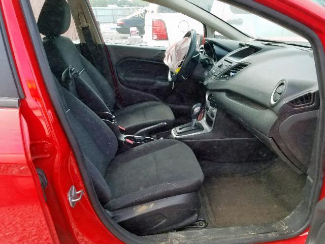 3FADP4EJ3EM134162 - 2014 FORD FIESTA SE RED photo 5