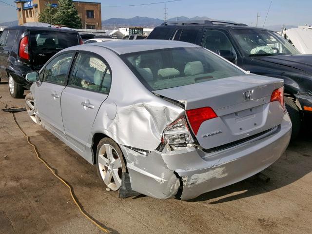 1HGFA16807L142465 - 2007 HONDA CIVIC EX SILVER photo 3