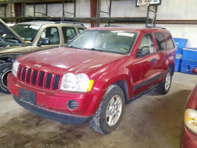 1J4GR48K45C516699 - 2005 JEEP GRAND CHER BURGUNDY photo 2