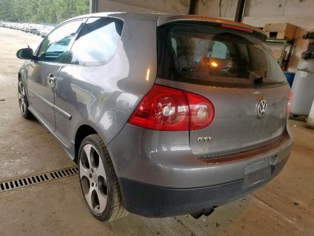 WVWFV71K56W080518 - 2006 VOLKSWAGEN NEW GTI GRAY photo 3