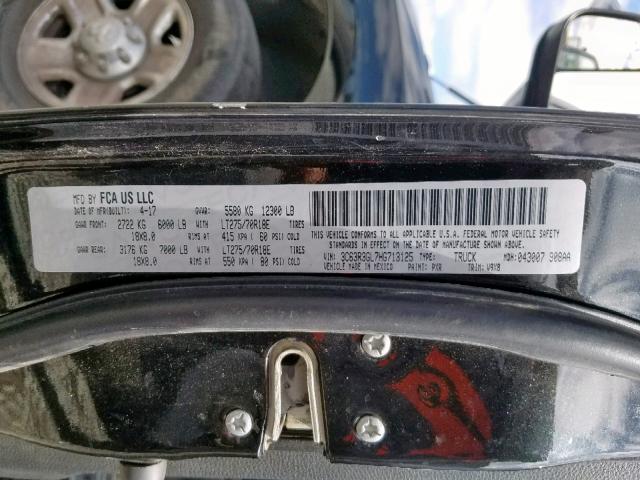 3C63R3GL7HG713125 - 2017 RAM 3500 ST BLACK photo 10