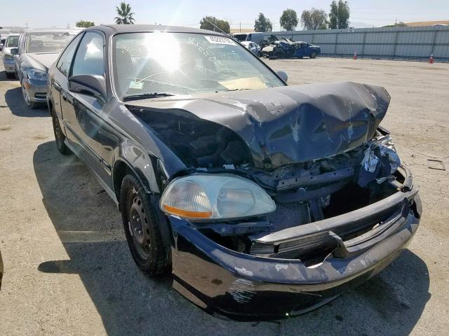 1HGEJ6229WL116925 - 1998 HONDA CIVIC DX BLACK photo 1