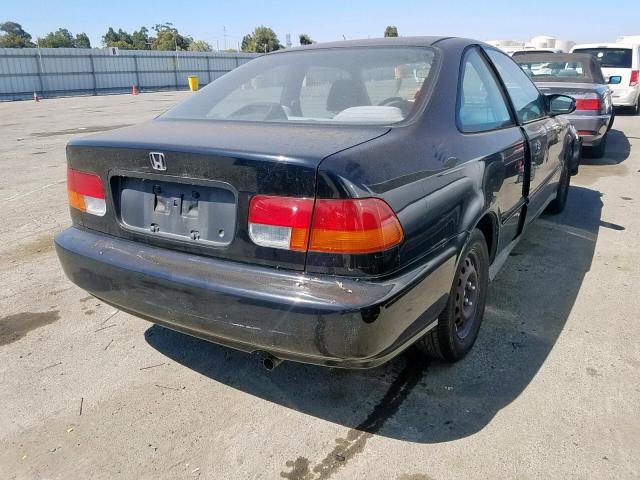 1HGEJ6229WL116925 - 1998 HONDA CIVIC DX BLACK photo 4