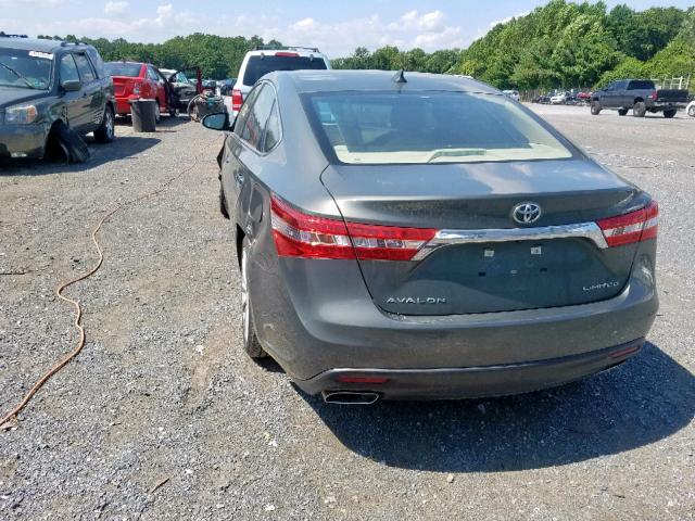 4T1BK1EB6EU097090 - 2014 TOYOTA AVALON BAS GRAY photo 3