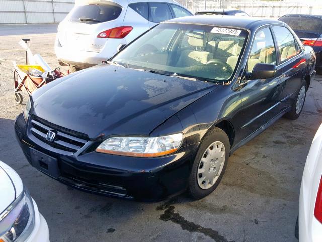 JHMCG55432C035312 - 2002 HONDA ACCORD LX BLACK photo 2