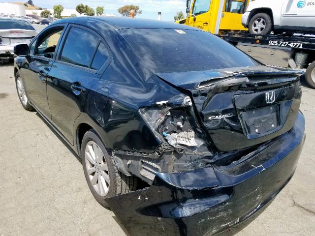 19XFB2F97CE300457 - 2012 HONDA CIVIC EXL 黑色 照片 3