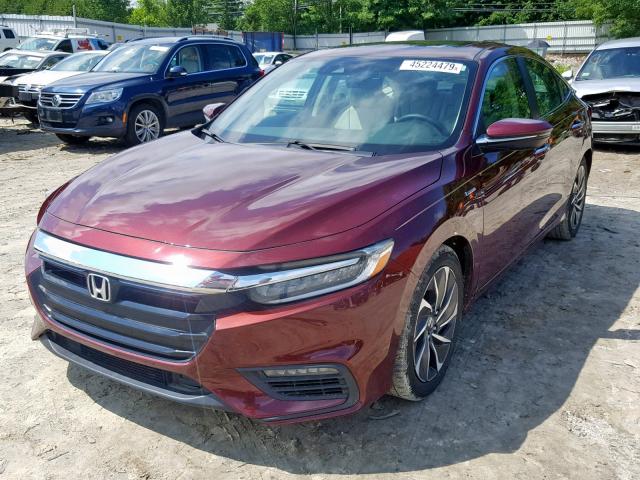 19XZE4F97KE004899 - 2019 HONDA INSIGHT TO BURGUNDY photo 2