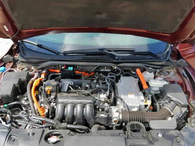 19XZE4F97KE004899 - 2019 HONDA INSIGHT TO BURGUNDY photo 7