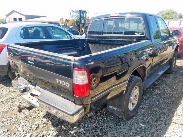 JT4UN22D3W0052388 - 1998 TOYOTA T100 XTRAC BLACK photo 4