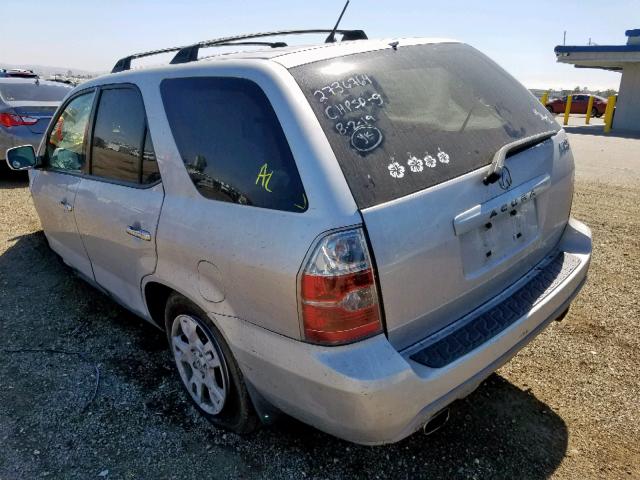 2HNYD18944H546358 - 2004 ACURA MDX TOURIN SILVER photo 3