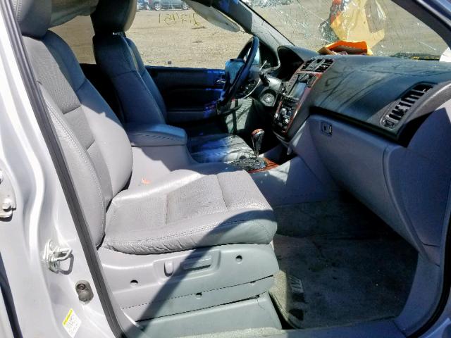 2HNYD18944H546358 - 2004 ACURA MDX TOURIN SILVER photo 5