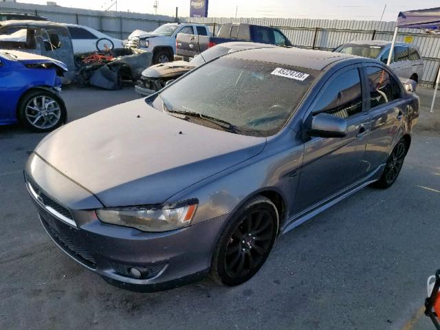 JA3AU86UX8U021121 - 2008 MITSUBISHI LANCER GTS GRAY photo 2