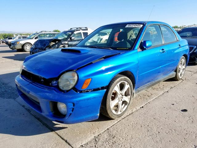 JF1GD29602G530832 - 2002 SUBARU IMPREZA WR BLUE photo 2