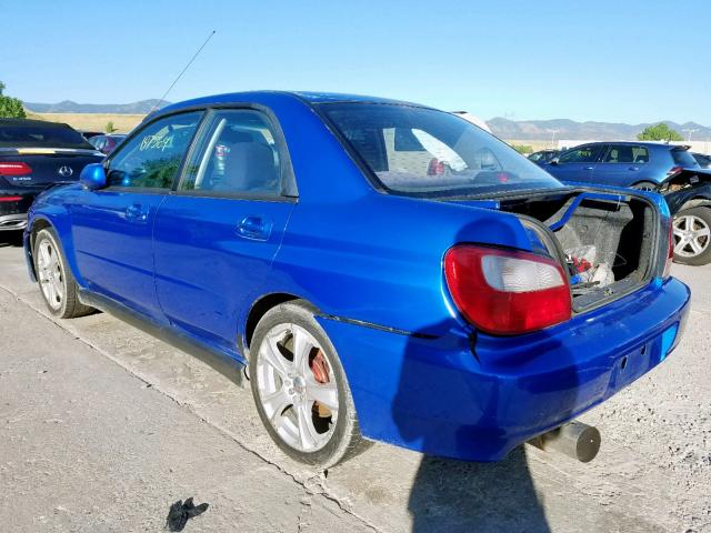 JF1GD29602G530832 - 2002 SUBARU IMPREZA WR BLUE photo 3