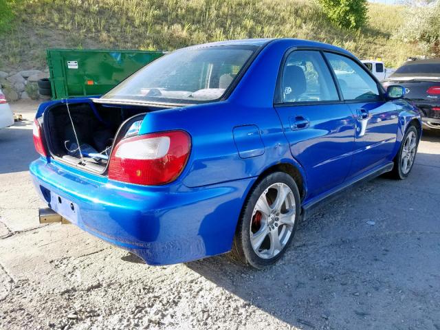 JF1GD29602G530832 - 2002 SUBARU IMPREZA WR BLUE photo 4