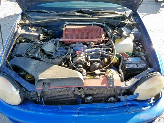 JF1GD29602G530832 - 2002 SUBARU IMPREZA WR BLUE photo 7