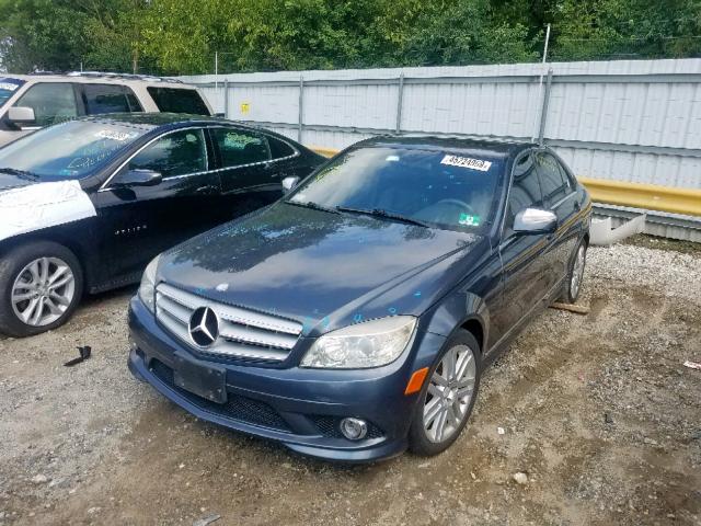 WDDGF54X18F044394 - 2008 MERCEDES-BENZ C 300 BLUE photo 2