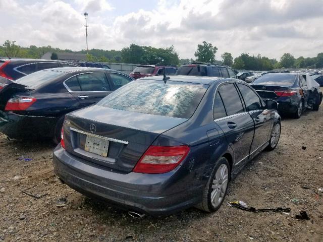 WDDGF54X18F044394 - 2008 MERCEDES-BENZ C 300 BLUE photo 4