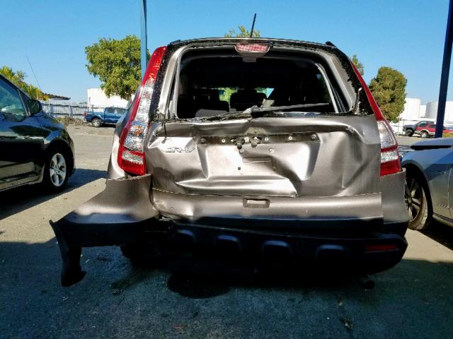 5J6RE387X9L021746 - 2009 HONDA CR-V EXL GRAY photo 9