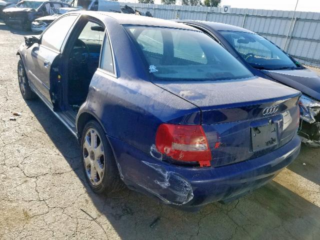 WAURD68D32A000350 - 2002 AUDI S4 2.7 QUA BLUE photo 3