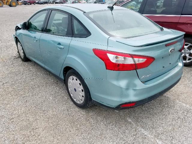 1FAHP3F20CL313115 - 2012 FORD FOCUS SE BLUE photo 3