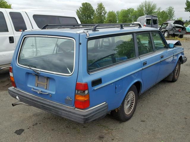 YV1AX8852F1641663 - 1985 VOLVO 245 DL BLUE photo 4