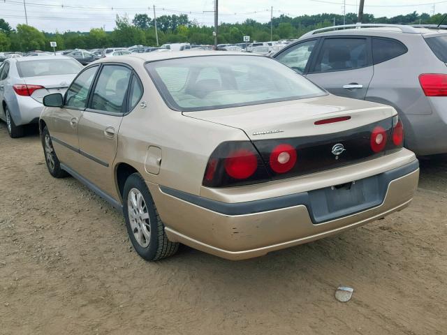 2G1WF52E659338460 - 2005 CHEVROLET IMPALA TAN photo 3