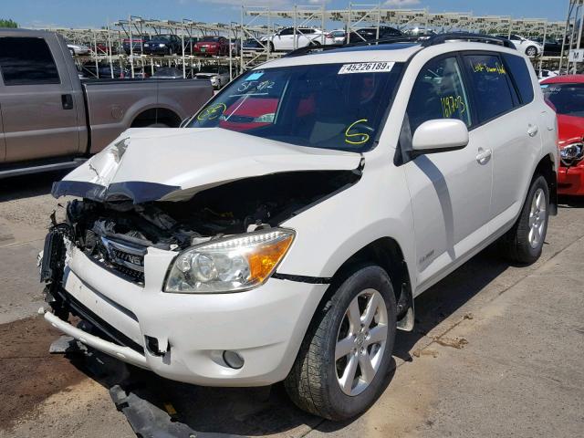 JTMBK31V285044837 - 2008 TOYOTA RAV4 LIMIT WHITE photo 2