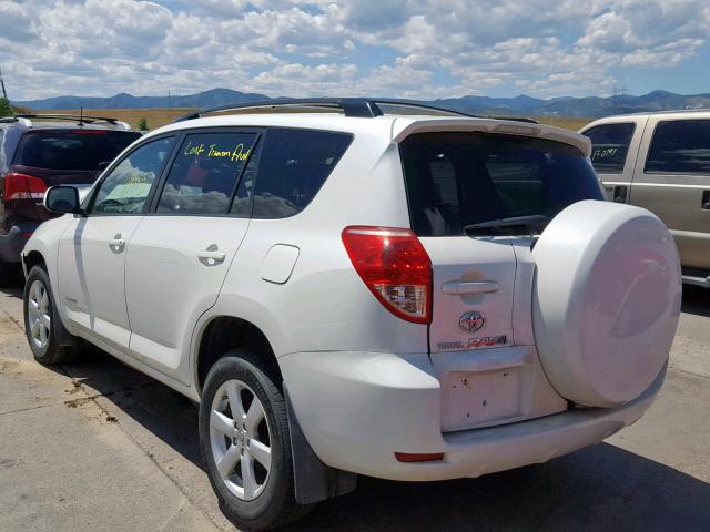 JTMBK31V285044837 - 2008 TOYOTA RAV4 LIMIT WHITE photo 3