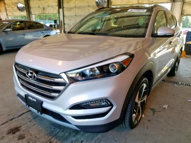 KM8J3CA27HU275927 - 2017 HYUNDAI TUCSON LIM SILVER photo 2