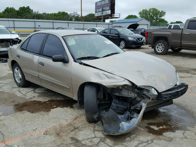 1G1JC524727359082 - 2002 CHEVROLET CAVALIER B TAN photo 1