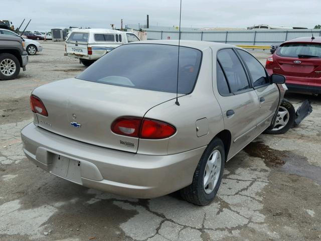 1G1JC524727359082 - 2002 CHEVROLET CAVALIER B TAN photo 4