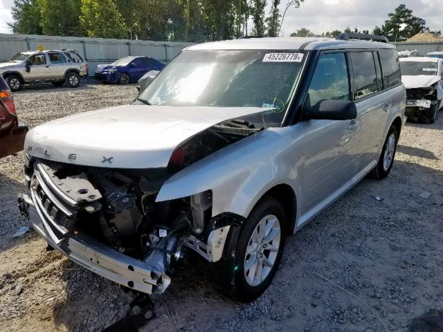 2FMGK5B88GBA14077 - 2016 FORD FLEX SE SILVER photo 2